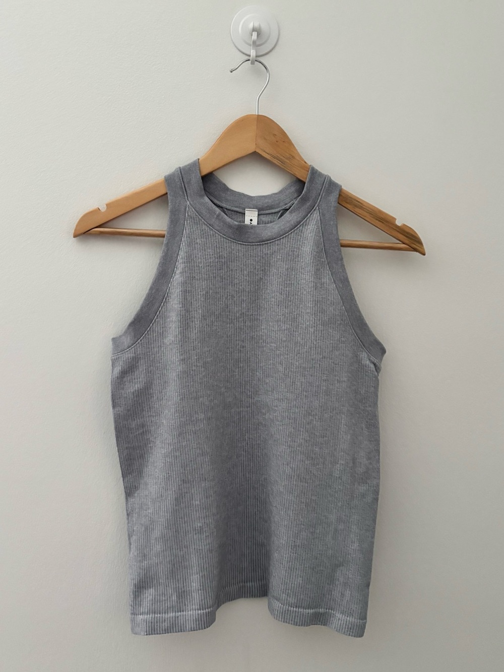 Athleta Gray Ribbed Tank - Picture 2 of 6